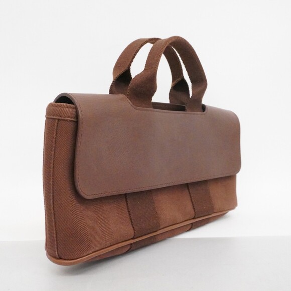 Hermes Hermès Valparaiso Long PM Toile Chevron Brown Handbag for Women - Picture 2 of 13